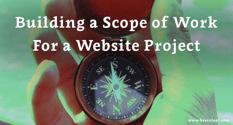 Scope of work (SOW) for a website project