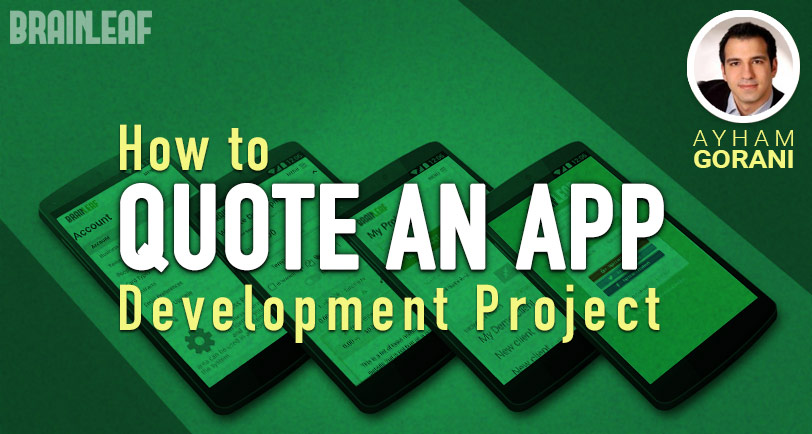 quote an app development project
