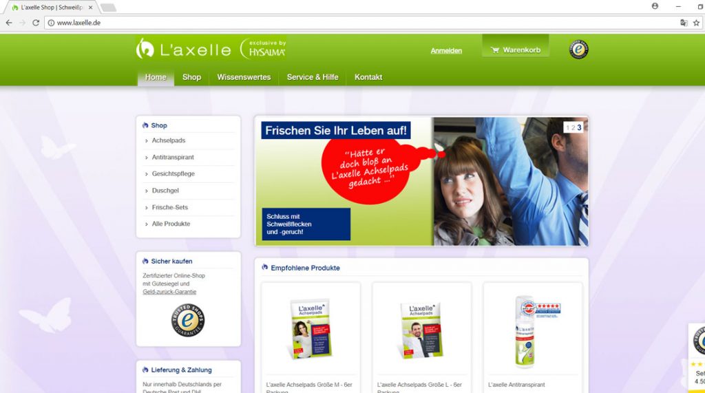 L'Axelle homepage CTAs